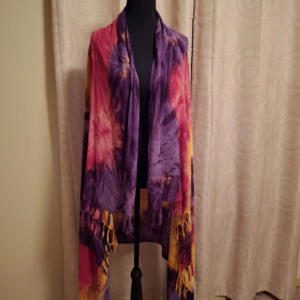 Vibrant Tie-Dye Sarong